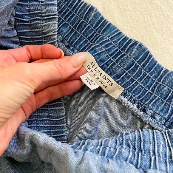 All Saints Adela Denim Jumpsuit - Picture 7 of 7